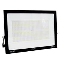 Proiector LED, rectangular, negru, 200W, 6200K, IP65, Lumen, 3-38020010