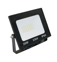 Proiector LED, rectangular, negru, 20W, 6200K, IP65, Lumen, 3-382010