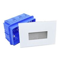 Spot LED, incastrat, alb, unghi de lumina la 38°, trepte-perete, 4W, CCT, IP66, Lumen