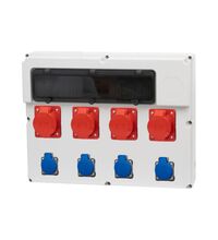 Tablou organizare santier trifazic/monofazic, 18 module, IP44, 230/415VAC, 16A/32A, F-ELEKTRO, 74191.2