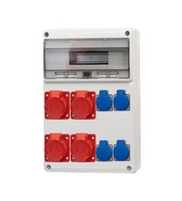 Tablou organizare santier trifazic/monofazic, 16 module, IP44, 230/415VAC, 16A, F-ELEKTRO, 75100.265