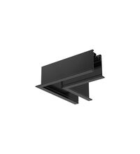 Element de conectare intermediar pentru sina, incastrata, tip "L", negru, orizontal, interior, IP20, Braytron