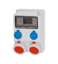 Tablou organizare santier trifazic/monofazic, 9 module, IP65, 230/415VAC, 16A/32A, F-ELEKTRO, F3.0312