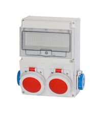 Tablou organizare santier trifazic/monofazic, 10 module, IP65, 230/415VAC, 16A/32A, F-ELEKTRO, F3.0315