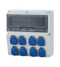 Tablou organizare santier monofazic, 14 module, IP44, 230VAC, 16A/32A, F-ELEKTRO, F3.1029