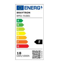 Spot LED, dimabil, ingropat, rotund, negru, 18W, CCT, IP40, Braytron, BP01-91881