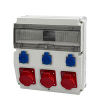 Tablou organizare santier trifazic/monofazic, 15 module, IP44, 230/415VAC, 16A/32A, F-ELEKTRO, F3.2867