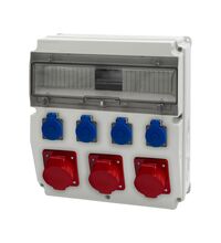 Tablou organizare santier trifazic/monofazic, 15 module, IP44, 230/415VAC, 16A, F-ELEKTRO, F3.2869