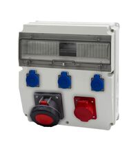 Tablou organizare santier trifazic/monofazic, 15 module, IP44, 230/415VAC, 16A/32A/63A, F-ELEKTRO, F3.2878