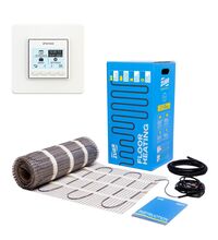 Kit covor incalzire in pardoseala 3.5m² - 160W/m² ZUBR + termostat digital programabil saptamanal terneo pro