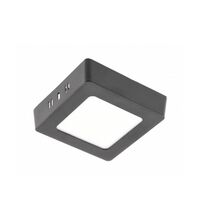 Spot LED, tip plafoniera, aplicat, patrat, alb-negru, 7W, 3000K, IP20, Matis Plus, GTV