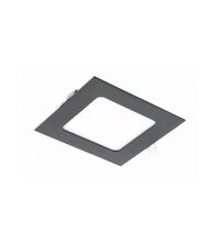 Spot LED, fix, incastrat, patrat, alb-negru, 7W, 4000K, IP20, Matis Plus, GTV