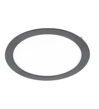 Spot LED, tip panel, incastrat, rotund, alb-negru, 19W, 3000K, IP20, Matis Plus, GTV