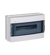 Tablou electric ABS, 18 module, usa transparenta, aplicat, iEK, IP55