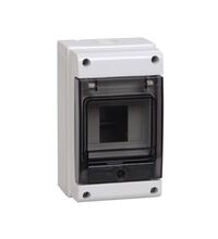 Tablou electric ABS, 4 module, usa transparenta, aplicat, iEK, IP66