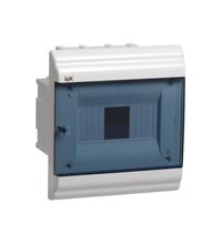 Tablou electric ABS, 6 module, usa transparenta, incastrat, iEK, IP41