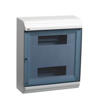 Tablou electric ABS, 24 module, usa transparenta, aplicat, iEK, IP41