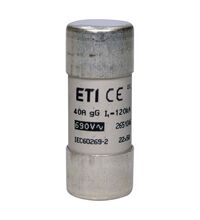 Siguranta fuzibila cilindrica ETI, 22x58mm, gG, 690VAC, 40A, 120kA, 002651046