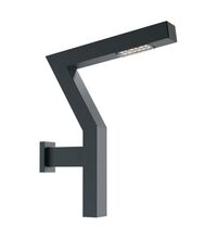 Aplica iluminat exterior parcuri, modern, LED, 4000K, 0.9ml, grafit, cu 1 brat, 1X24W, IP65, Elew, Elmarco