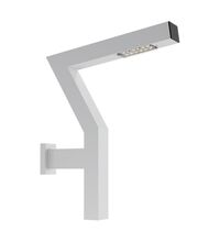 Aplica iluminat exterior parcuri, modern, LED, 4000K, 0.9ml, alb, cu 1 brat, 1X24W, IP65, Elew, Elmarco
