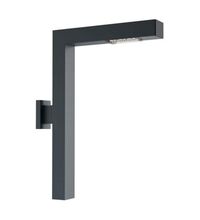 Aplica iluminat exterior parcuri, modern, LED, 4000K, 0.9ml, grafit, cu 1 brat, 1X24W, IP65, Way, Elmarco