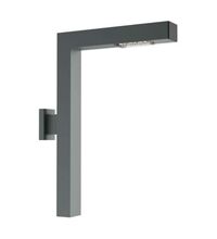 Aplica iluminat exterior parcuri, modern, LED, 4000K, 0.9ml, gri, cu 1 brat, 1X24W, IP65, Way, Elmarco