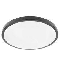 Plafoniera LED, aplicata, rotunda, negru, 32W, 3000K, IP54, Atol, GTV