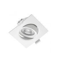 Spot LED, incastrat, patrat, alb, 7W, 3000K/4000K/6400K, IP20, GTV