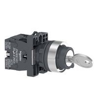 Selector cu cheie si revenire, 2ND, negru, 1-0-2, Schneider, XA2EG33