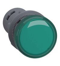 Lampa de semnalizare Schneider, LED, verde, 24VAC/DC, D22, XA2EVB3LC