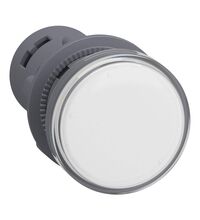 Lampa de semnalizare Schneider, LED, alb, 220VDC, D22, XA2EVQ1LC