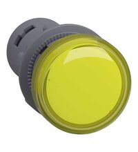Lampa de semnalizare Schneider, LED, galben, 400VAC, D22, XA2EVQ8LC