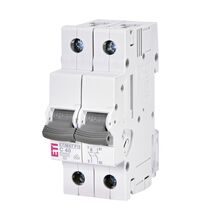 Siguranta automata (disjunctor) bipolara ETI, 1P+N, 40A, curba C, 10kA, 001901134