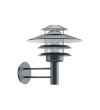 Aplica iluminat exterior parcuri, modern, E27, 0.4ml, grafit, IP65, Scania, Elmarco