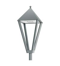 Corp de iluminat stradal LED, 48W, gri, 350x350x700mm, 4000K, IP65, Gedania BIS, Elmarco