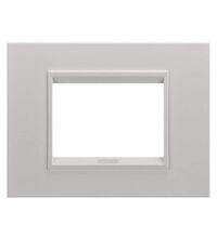 Rama decorativa aparataj modular Gewiss, rectangulara, 3M, bej, Chorusmart, GW16203XL