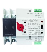 Comutator automat de transfer ATS 2P, aplicatii fotovoltaice, monofazat, 125A, 0-1