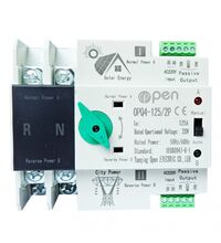 Comutator automat de transfer ATS 2P, aplicatii fotovoltaice, monofazat, 125A, 0-1