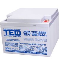 Acumulator 12V, AGM, VRLA, High Rate, M5, 28.5A, TED12285