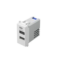 Priza modulara USB TEM, alb, 1M, tip A/C, dubla, 3A, Modul, EM69PW