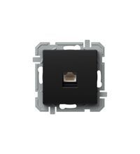 Mecanism priza RJ45, TEM, cat.6s, incastrat, negru, Logiq, KQ40BKXO