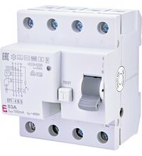 Siguranta automata (disjunctor) cu protectie diferentiala trifazica ETI, 63A, 100mA, RCCB, tip B, 10kA, EFI-P4, 002063664