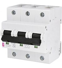 Siguranta automata (disjunctor) tripolara ETI, 3P, 80A, curba B, 15kA, 002125731