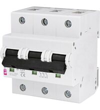 Siguranta automata (disjunctor) tripolara ETI, 3P, 125A, curba B, 15kA, 002125733