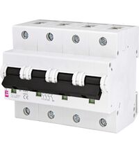 Siguranta automata (disjunctor) tetrapolara ETI, 3P+N, 100A, curba B, 15kA, 002126732