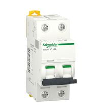Siguranta automata (disjunctor) bipolara Schneider, 2P, 10A, curba C, 4.5kA, A9k24210