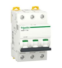 Siguranta automata (disjunctor) tripolara Schneider, 3P, 6A, curba C, 4.5kA, A9k24306