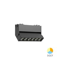 Corp de iluminat LED pe sina, pentru sina magnetica, liniar, reglabil, negru, 6W, CCT, Braytron, BD60-23181