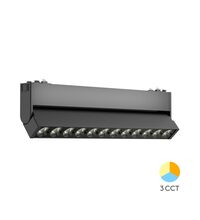 Corp de iluminat LED pe sina, pentru sina magnetica, liniar, reglabil, negru, 12W, CCT, Braytron, BD60-23281