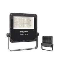 Proiector LED, negru, 150W, 3000K, IP66, Flood, Braytron, BT62-09402